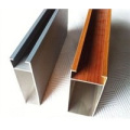 Construction de grain en bois de polissage Aluminium Profil de porte de fenêtre Profil en aluminium